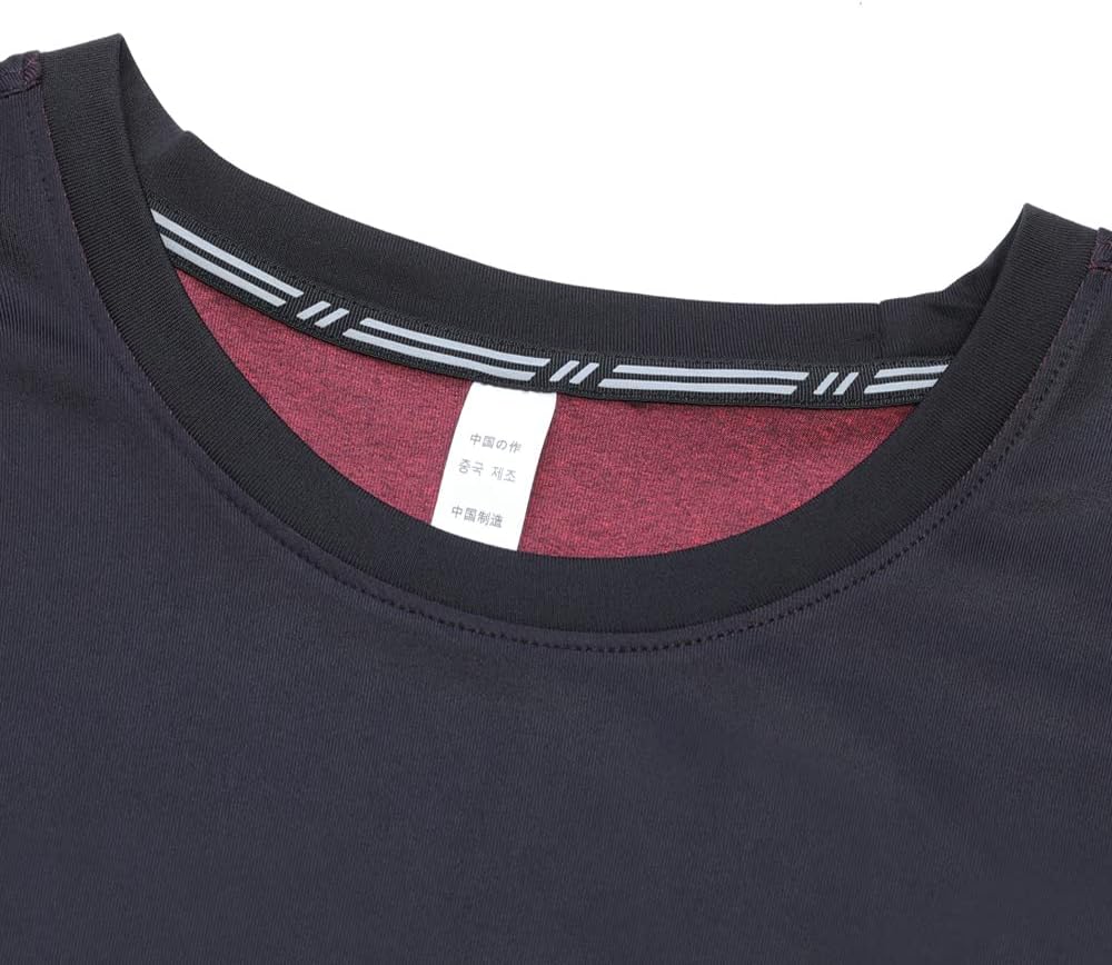 Men’s Long Sleeve Running Shirt Dry Fit Athletic Top