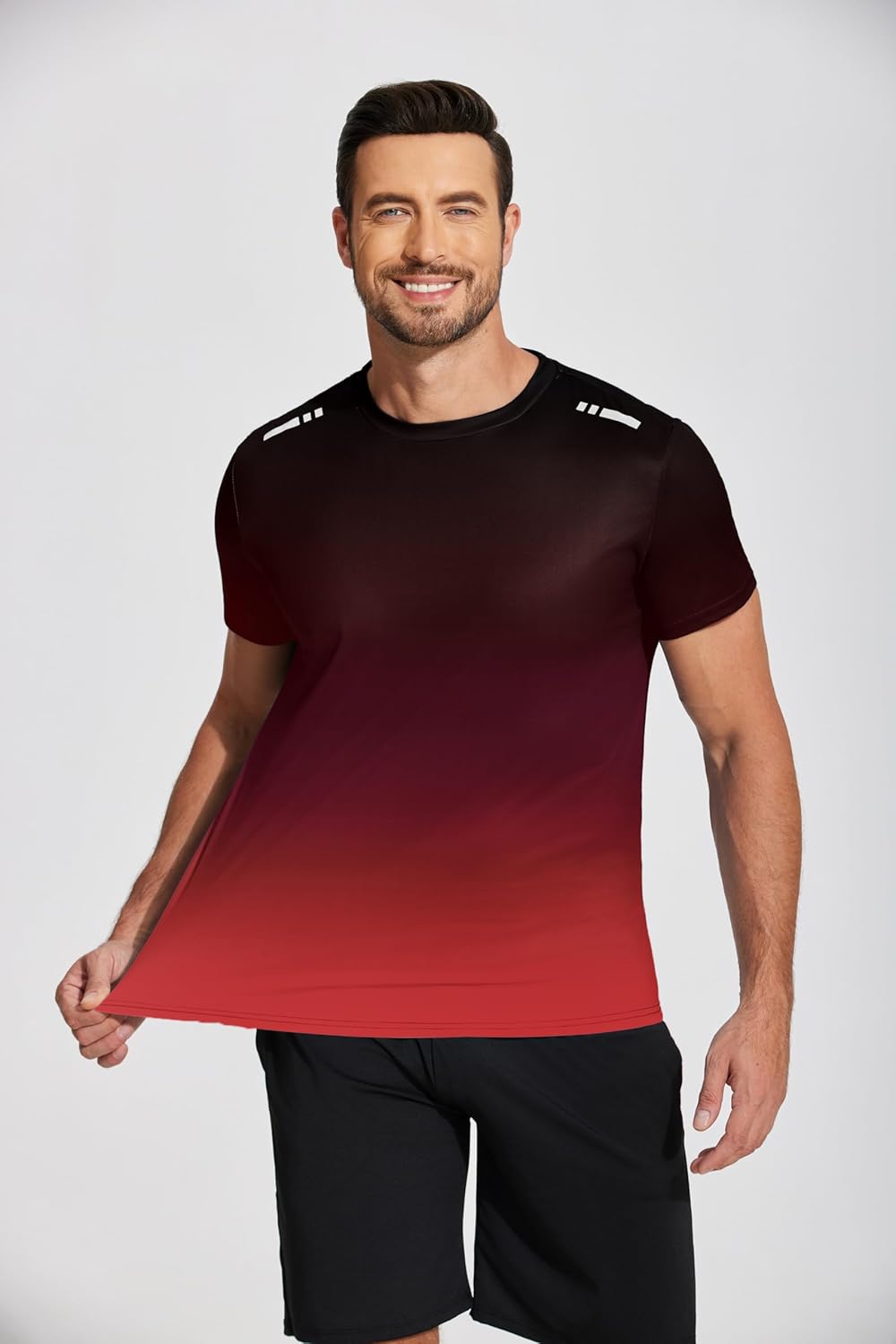 Men’s Workout T-Shirt Moisture Wicking Short Sleeve Gym Top
