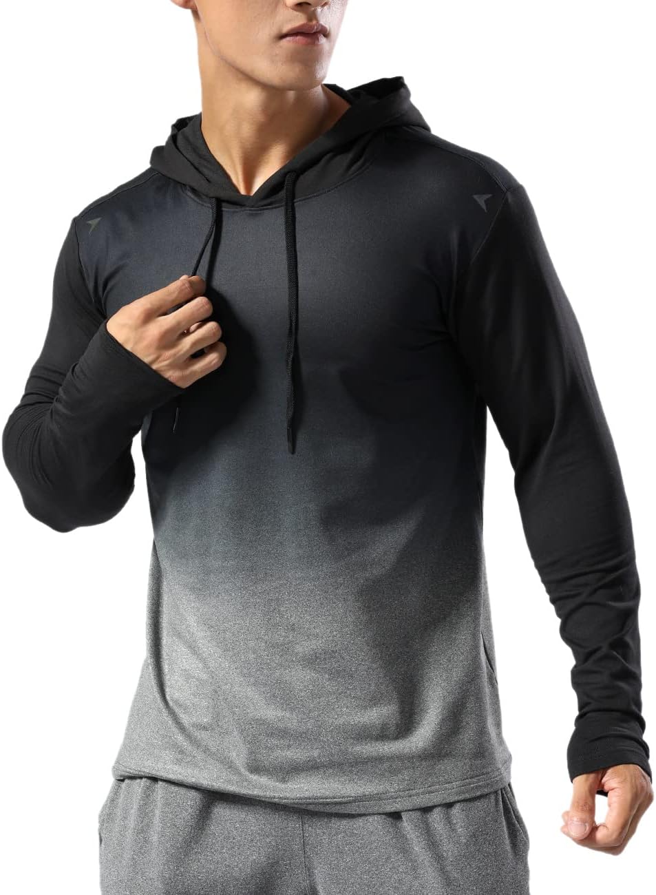 Men’s Thermal Lined Athletic Hoodie Winter Running Top