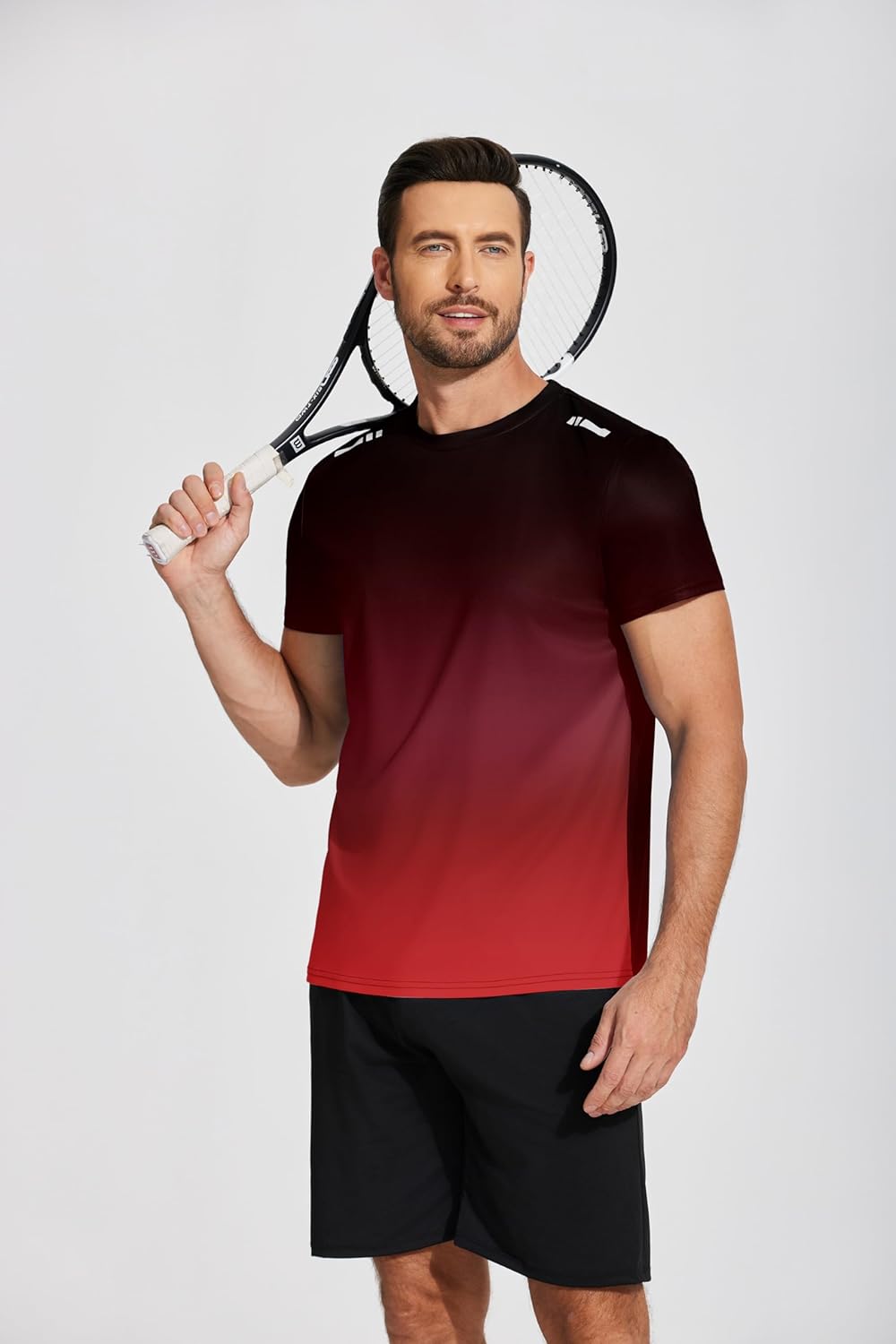 Men’s Workout T-Shirt Moisture Wicking Short Sleeve Gym Top