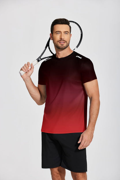 Men’s Workout T-Shirt Moisture Wicking Short Sleeve Gym Top