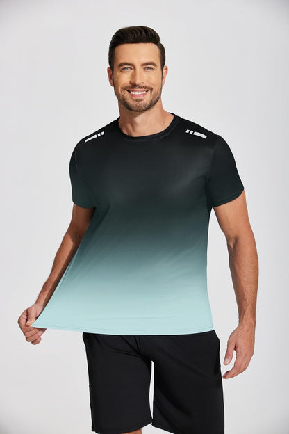 Men’s Workout T-Shirt Moisture Wicking Short Sleeve Gym Top