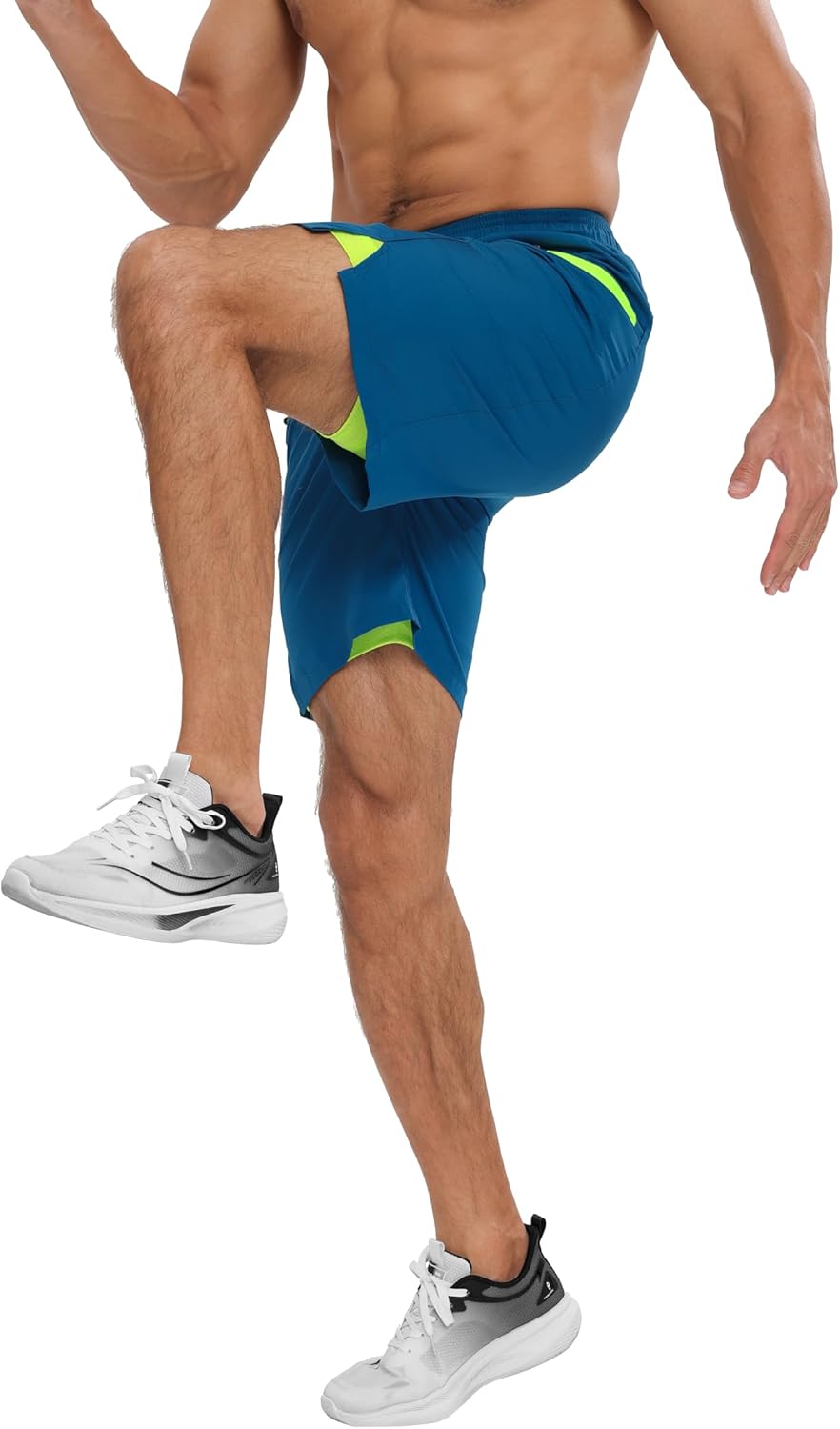 Men’s 2 in 1 Running Shorts Lightweight 7 Inch Quick Dry