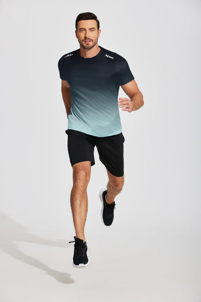 Men’s Workout T-Shirt Moisture Wicking Short Sleeve Gym Top