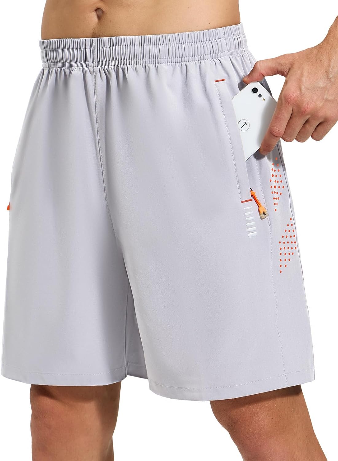Men’s Running Shorts Quick Dry Lightweight with Zip Pockets