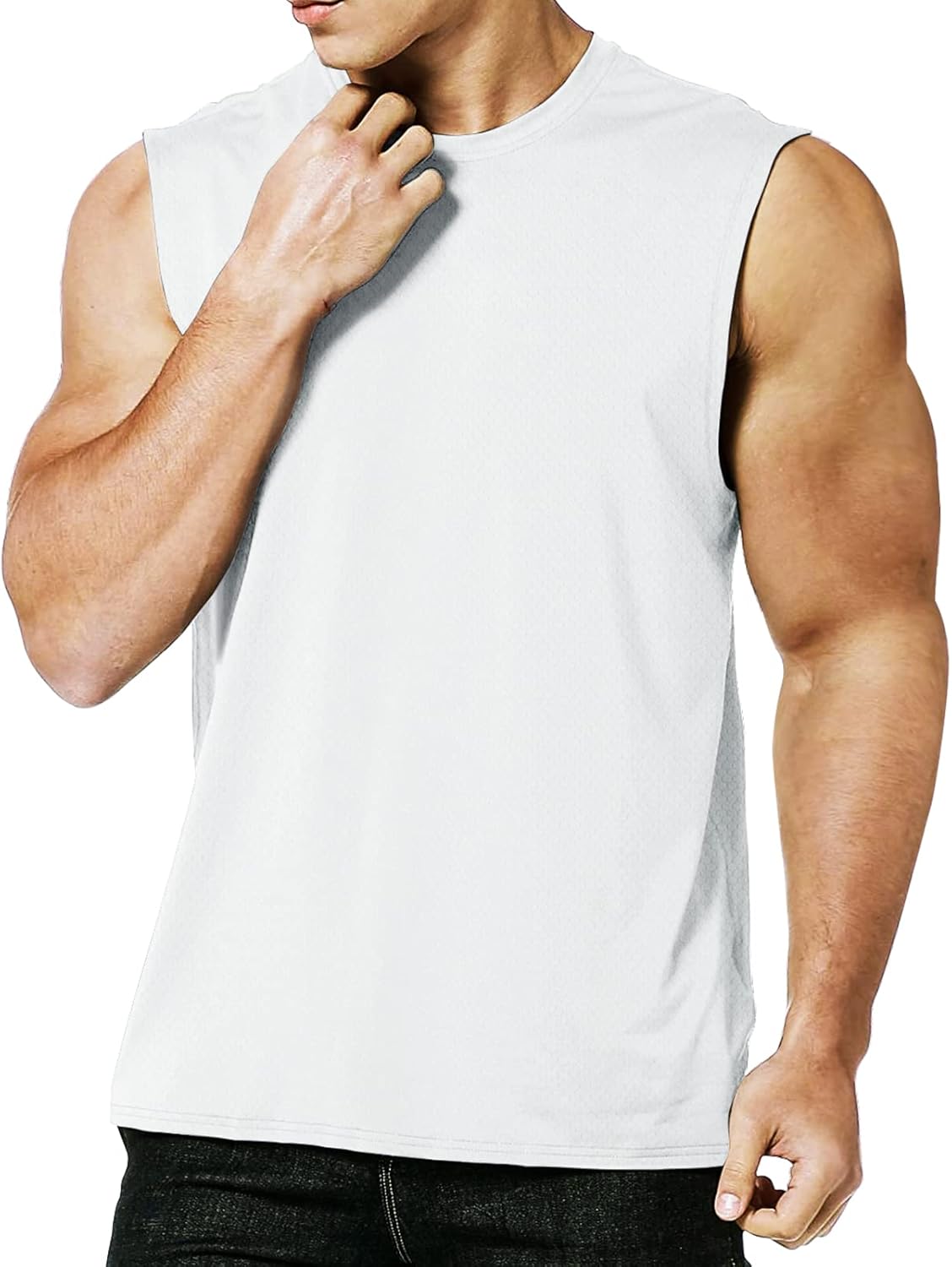 Men’s Quick Dry Running Tank Top Sleeveless Gym Vest