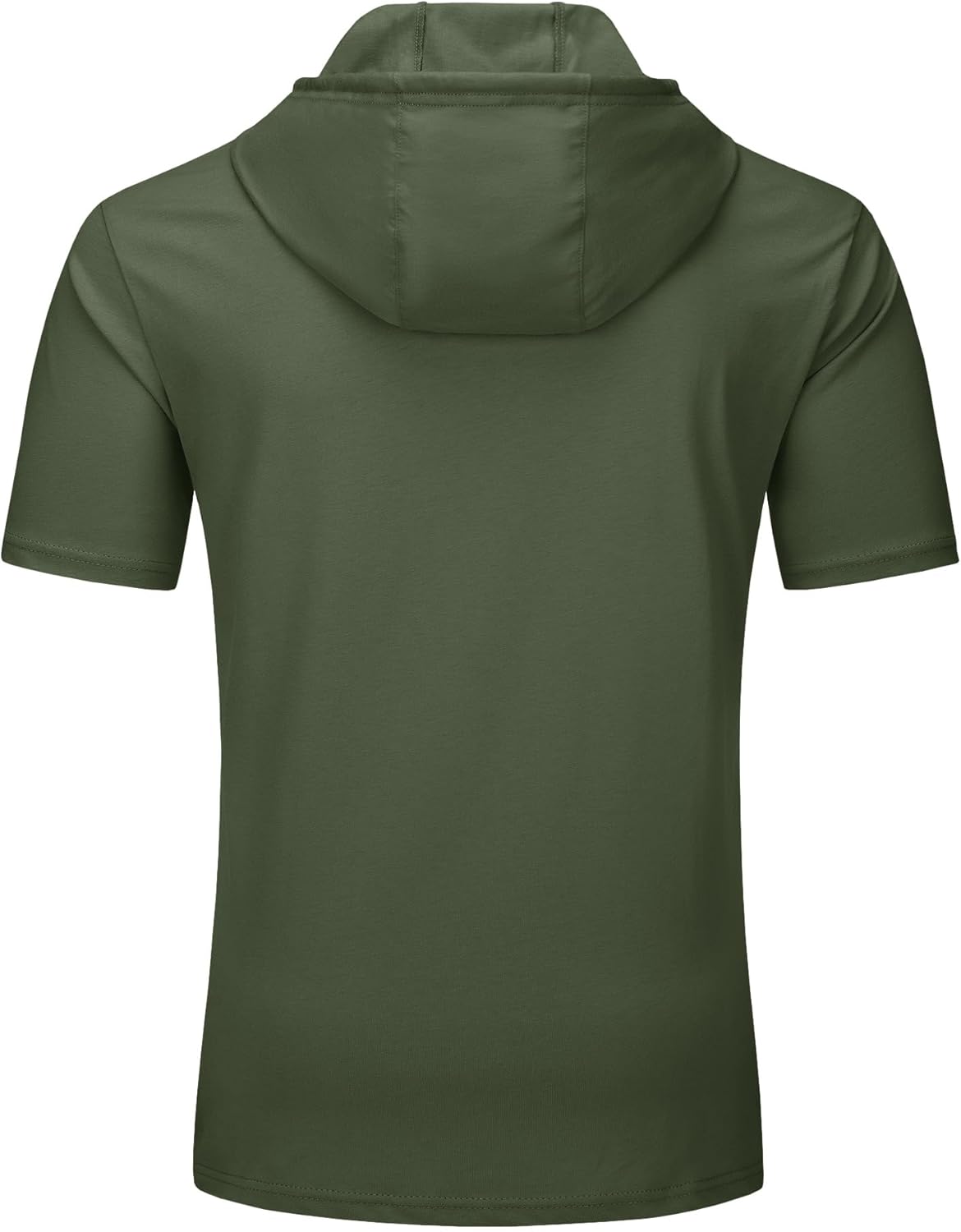 Men’s Short Sleeve Hoodie Lightweight Gym Pullover