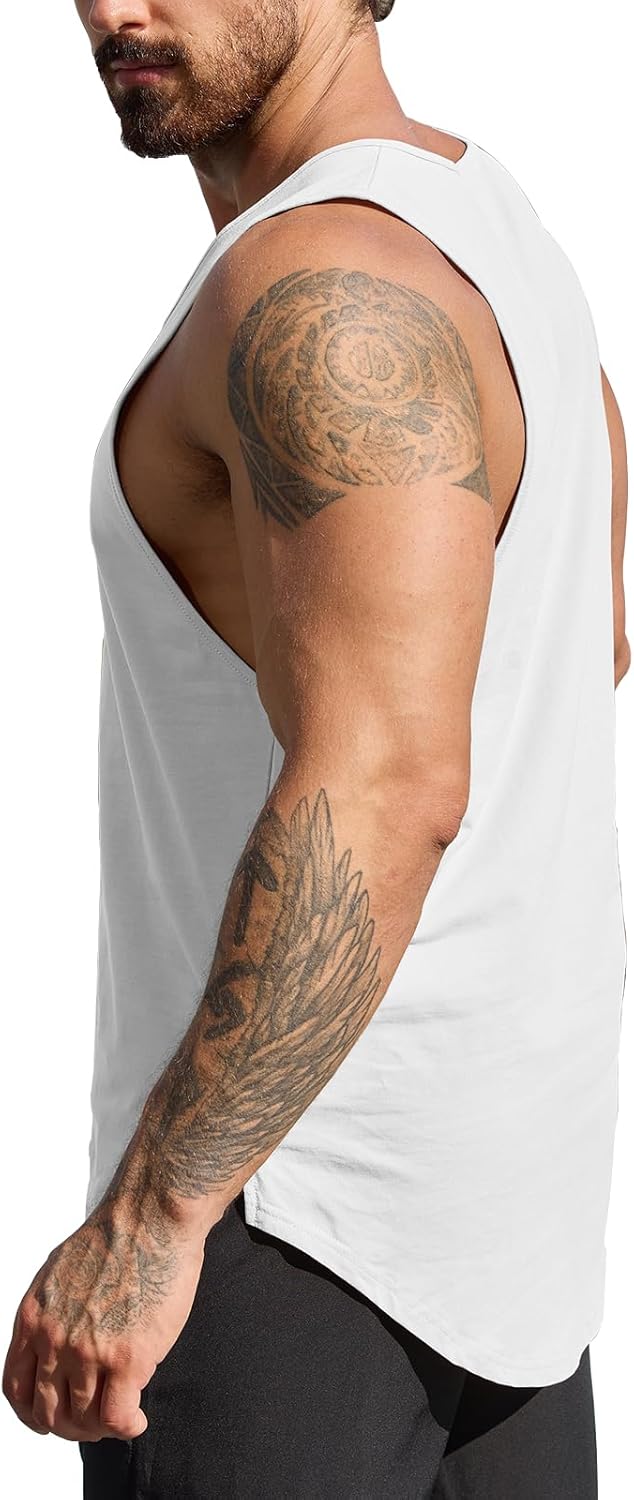 1 or 3 Pack Men’s Muscle Stringer Tank Tops Gym Vests