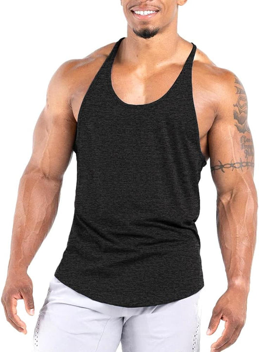 Men’s Quick Dry Stringer Tank Y-Back Muscle Top