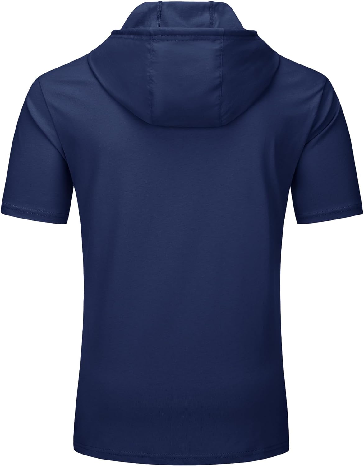 Men’s Short Sleeve Hoodie Lightweight Gym Pullover