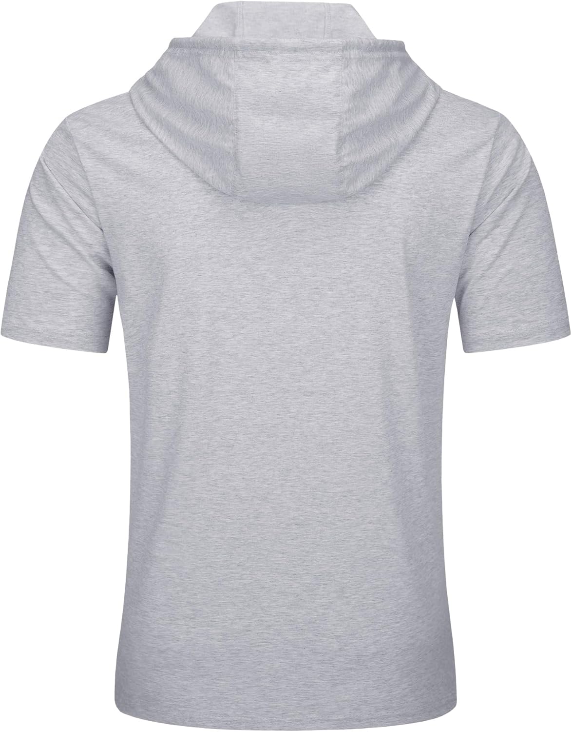 Men’s Short Sleeve Hoodie Lightweight Gym Pullover