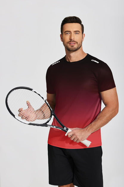 Men’s Workout T-Shirt Moisture Wicking Short Sleeve Gym Top