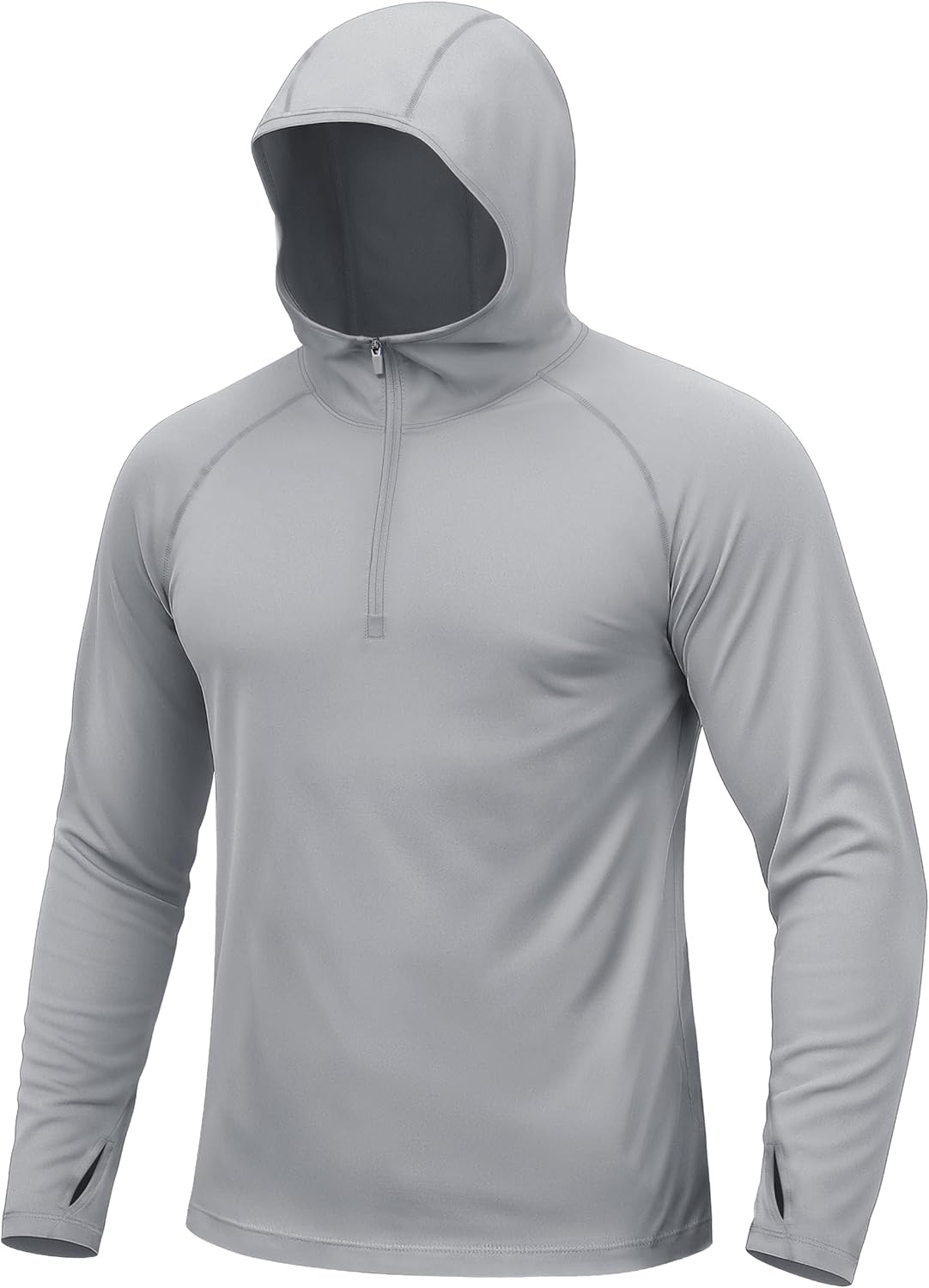 Men’s UPF50+ Quarter Zip Hoodie Long Sleeve Quick Dry