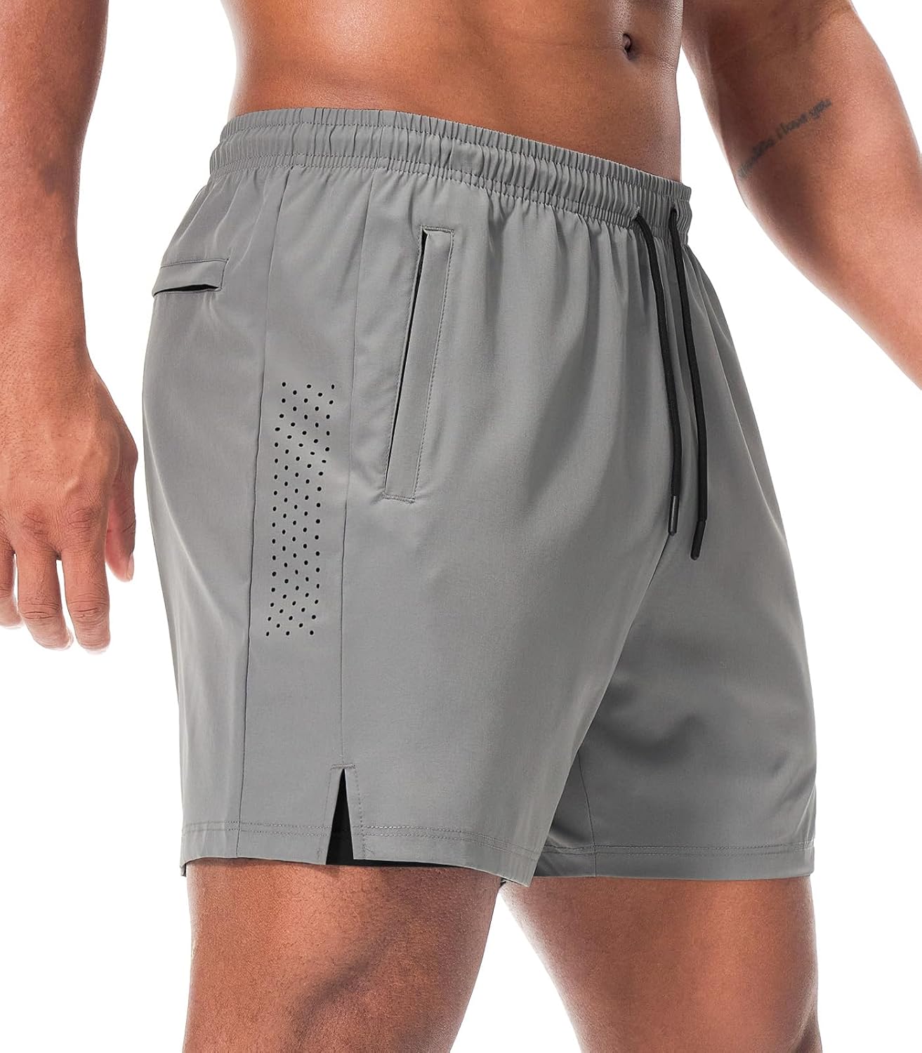 Men’s 2 in 1 Running Shorts with Phone Pocket Quick Dry