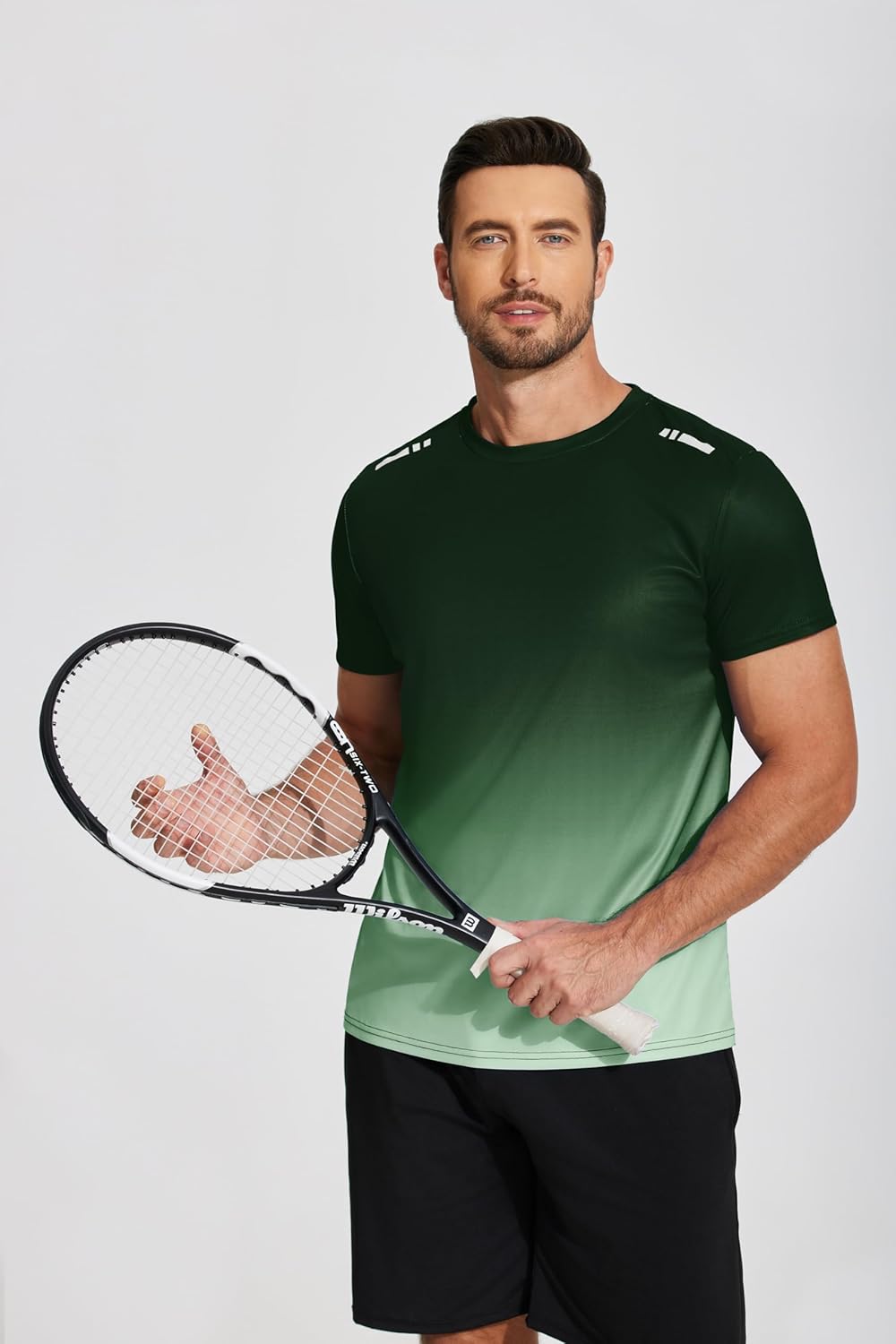 Men’s Workout T-Shirt Moisture Wicking Short Sleeve Gym Top