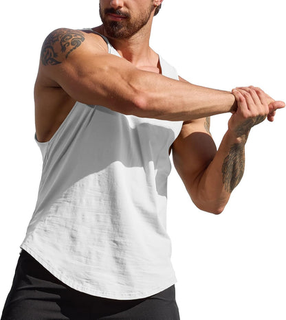 1 or 3 Pack Men’s Muscle Stringer Tank Tops Gym Vests