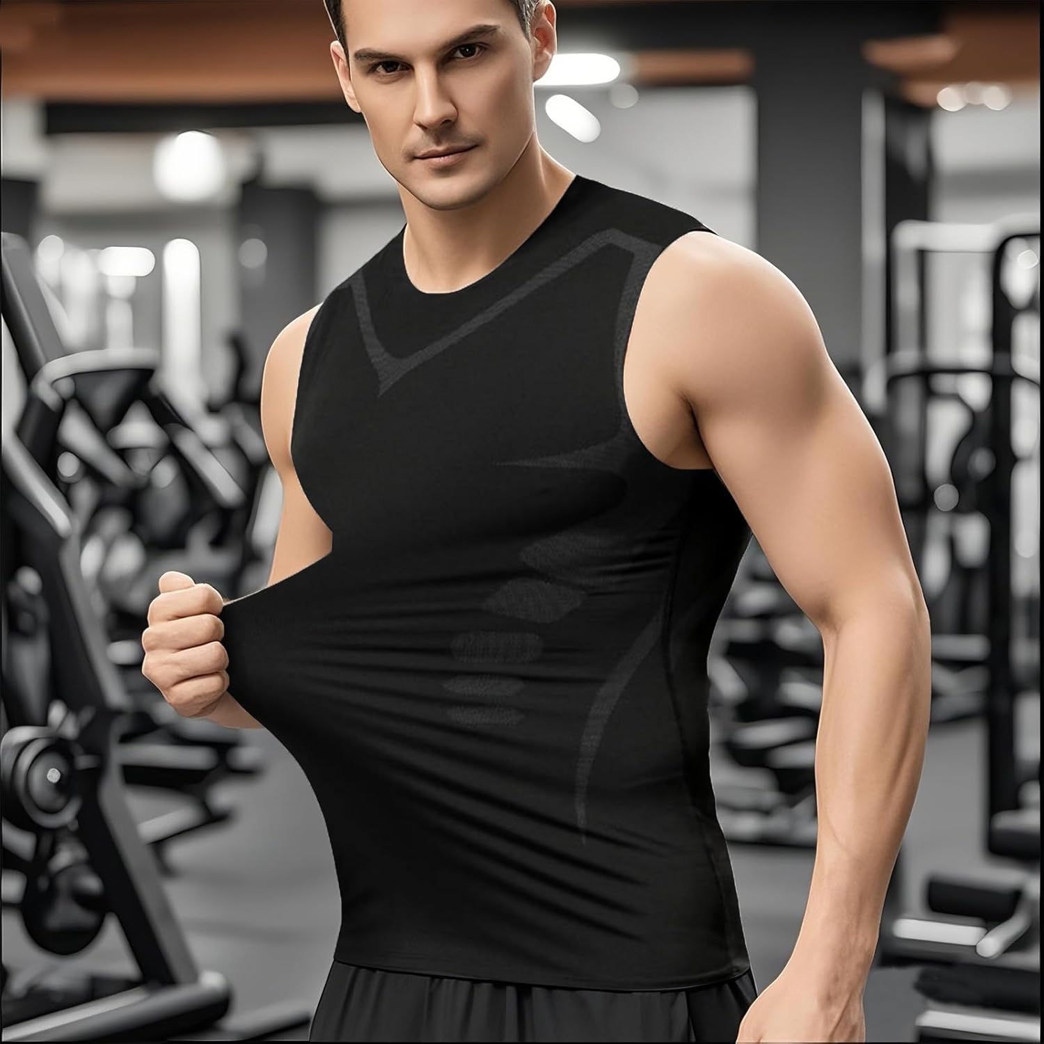 Men’s Compression Vest Slim Fit Quick Dry Gym Top