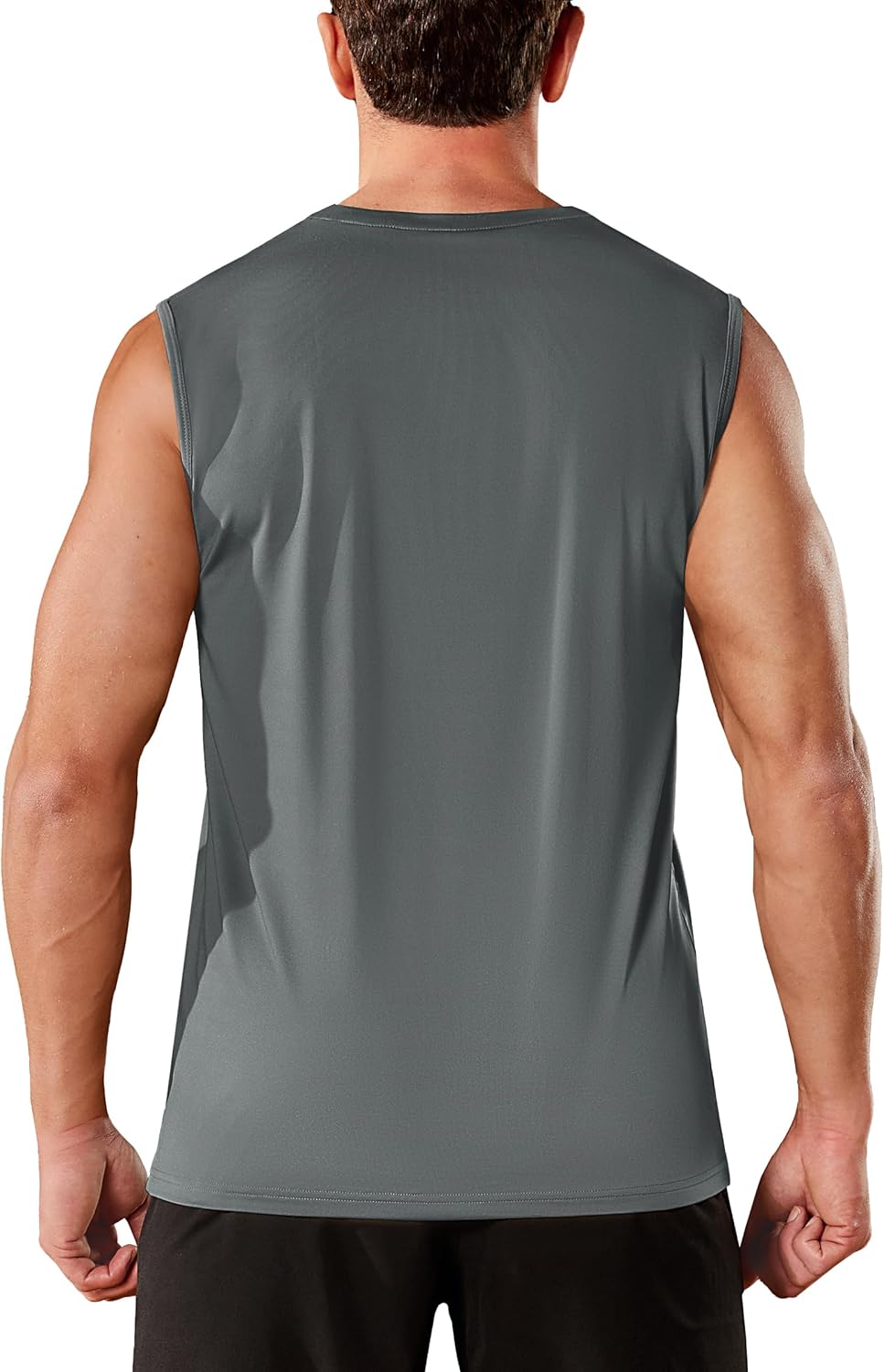 Men’s UPF50+ Sleeveless Quick Dry Muscle Gym Vest