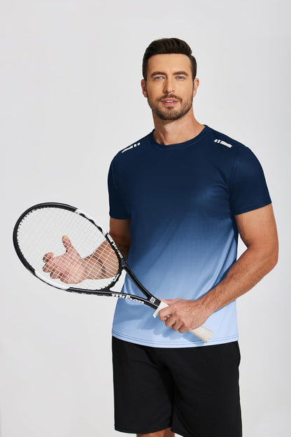 Men’s Workout T-Shirt Moisture Wicking Short Sleeve Gym Top