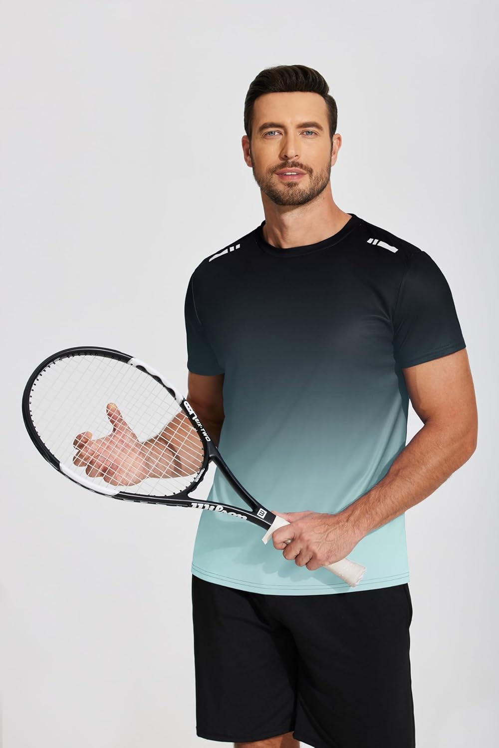 Men’s Workout T-Shirt Moisture Wicking Short Sleeve Gym Top