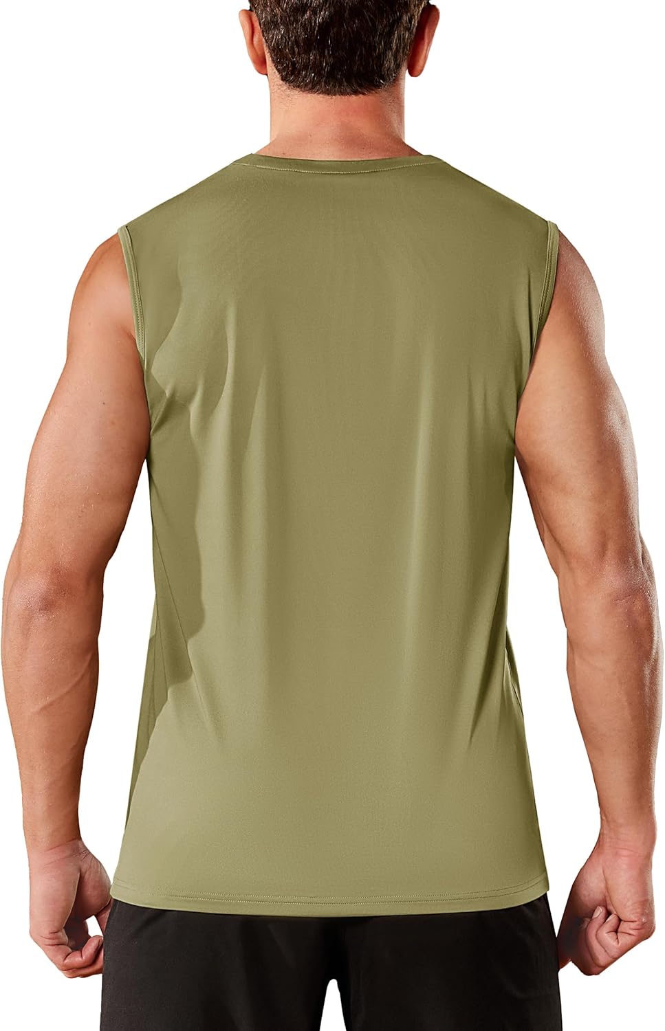 Men’s UPF50+ Sleeveless Quick Dry Muscle Gym Vest