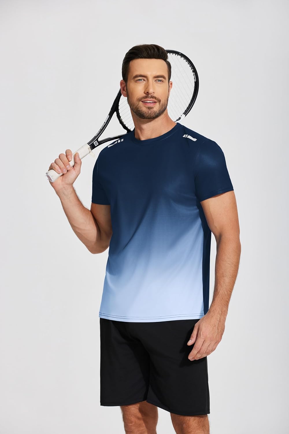 Men’s Workout T-Shirt Moisture Wicking Short Sleeve Gym Top