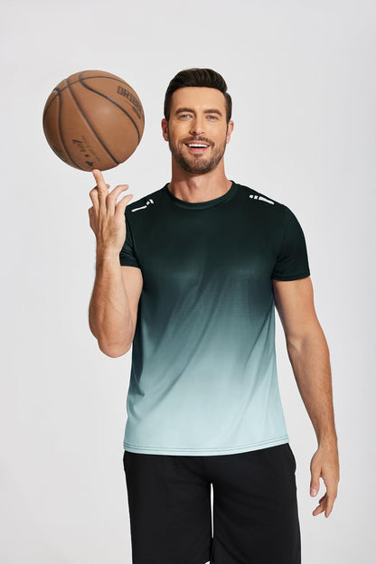 Men’s Workout T-Shirt Moisture Wicking Short Sleeve Gym Top