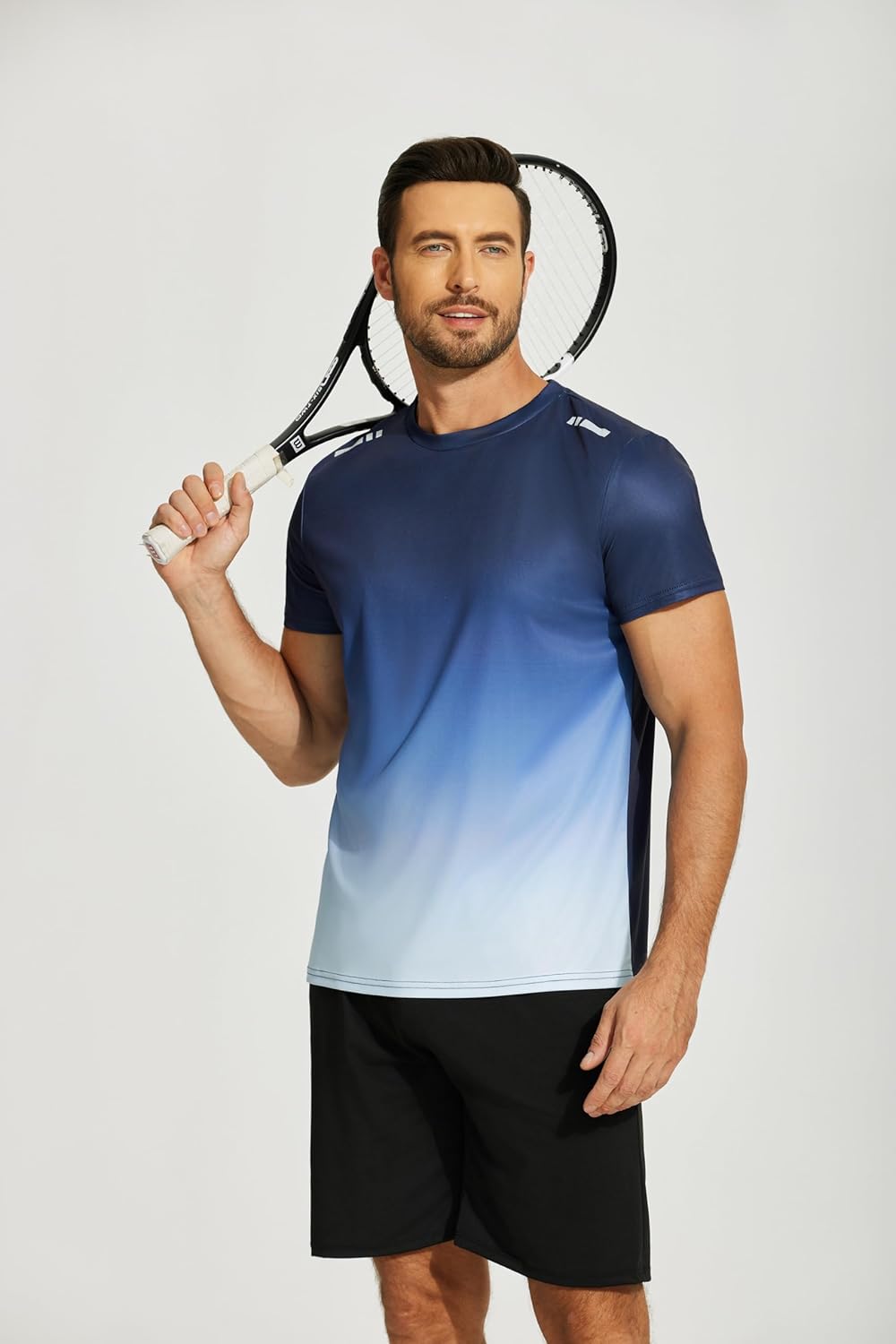 Men’s Workout T-Shirt Moisture Wicking Short Sleeve Gym Top