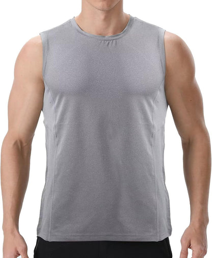 Men’s Sleeveless Quick Dry Athletic Sports Tank Top