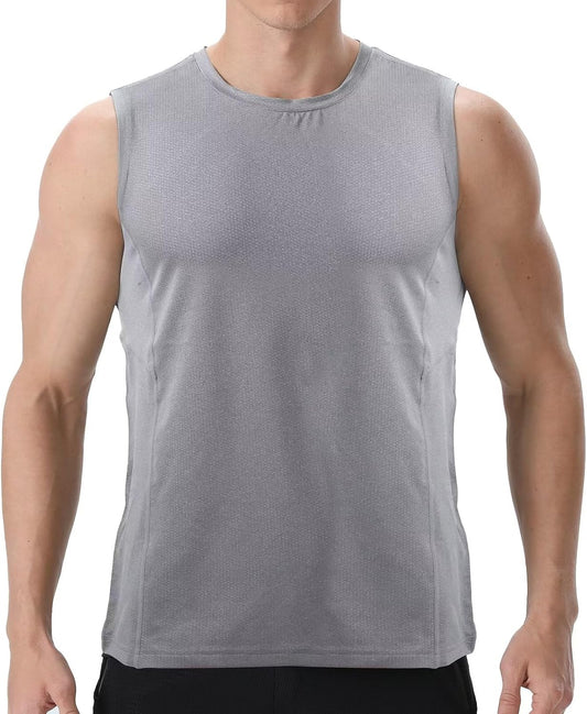 Men’s Sleeveless Quick Dry Athletic Sports Tank Top