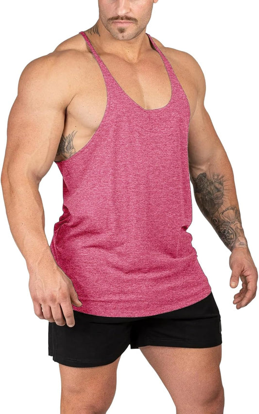 Men’s Stringer Tank Vest Quick Dry Muscle Gym Top