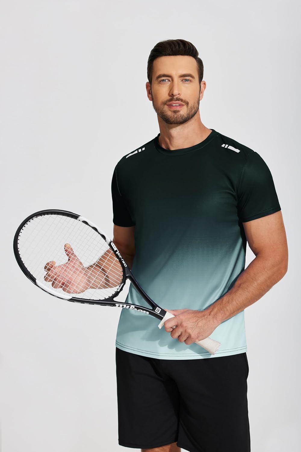 Men’s Workout T-Shirt Moisture Wicking Short Sleeve Gym Top