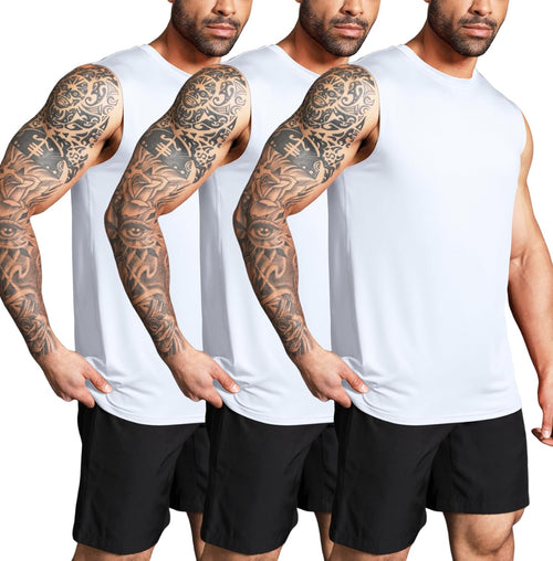 3 Pack Men’s Bodybuilding Tank Tops Quick Dry Vests