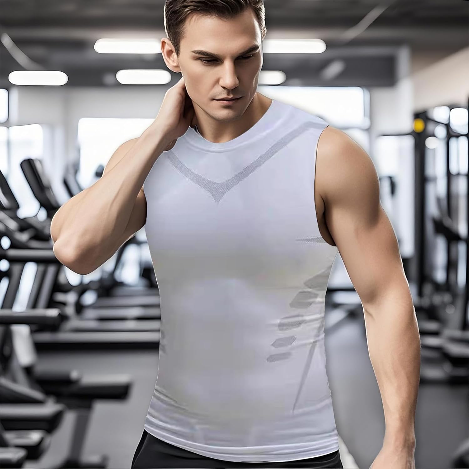 Men’s Compression Vest Slim Fit Quick Dry Gym Top