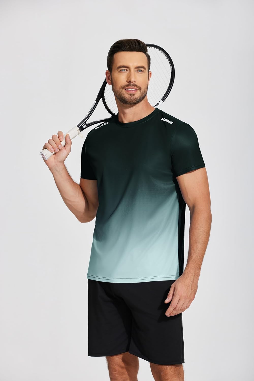 Men’s Workout T-Shirt Moisture Wicking Short Sleeve Gym Top
