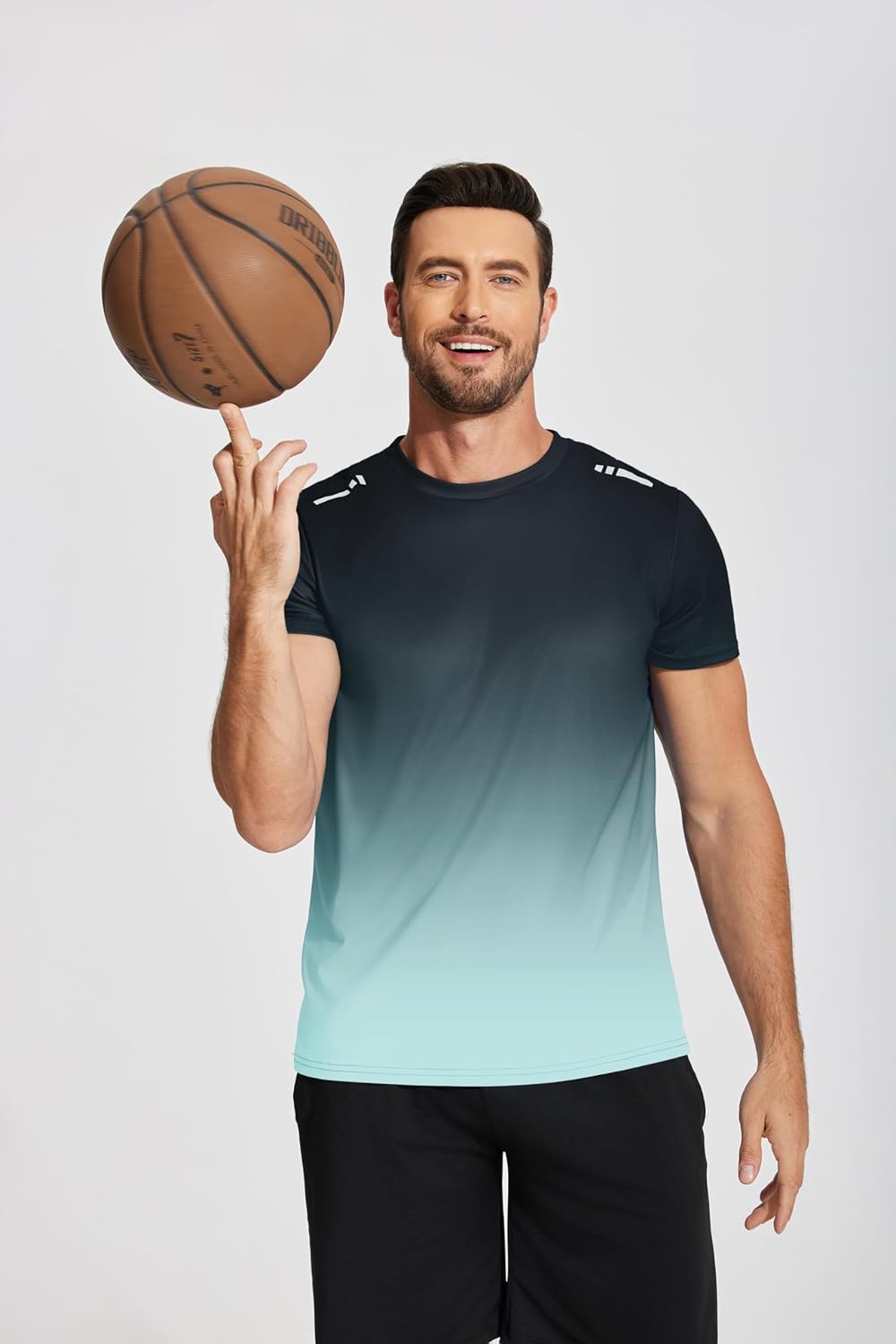 Men’s Workout T-Shirt Moisture Wicking Short Sleeve Gym Top