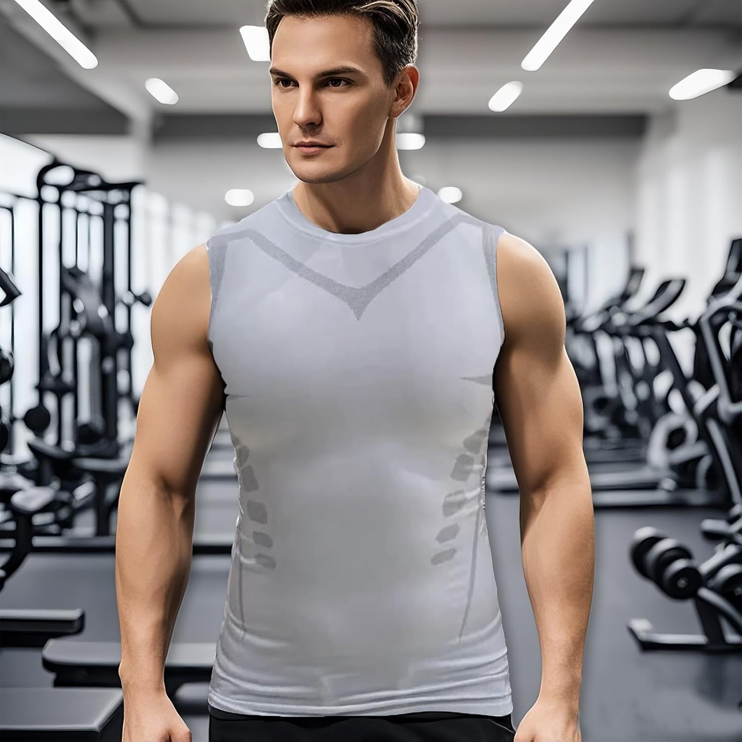 Men’s Compression Vest Slim Fit Quick Dry Gym Top