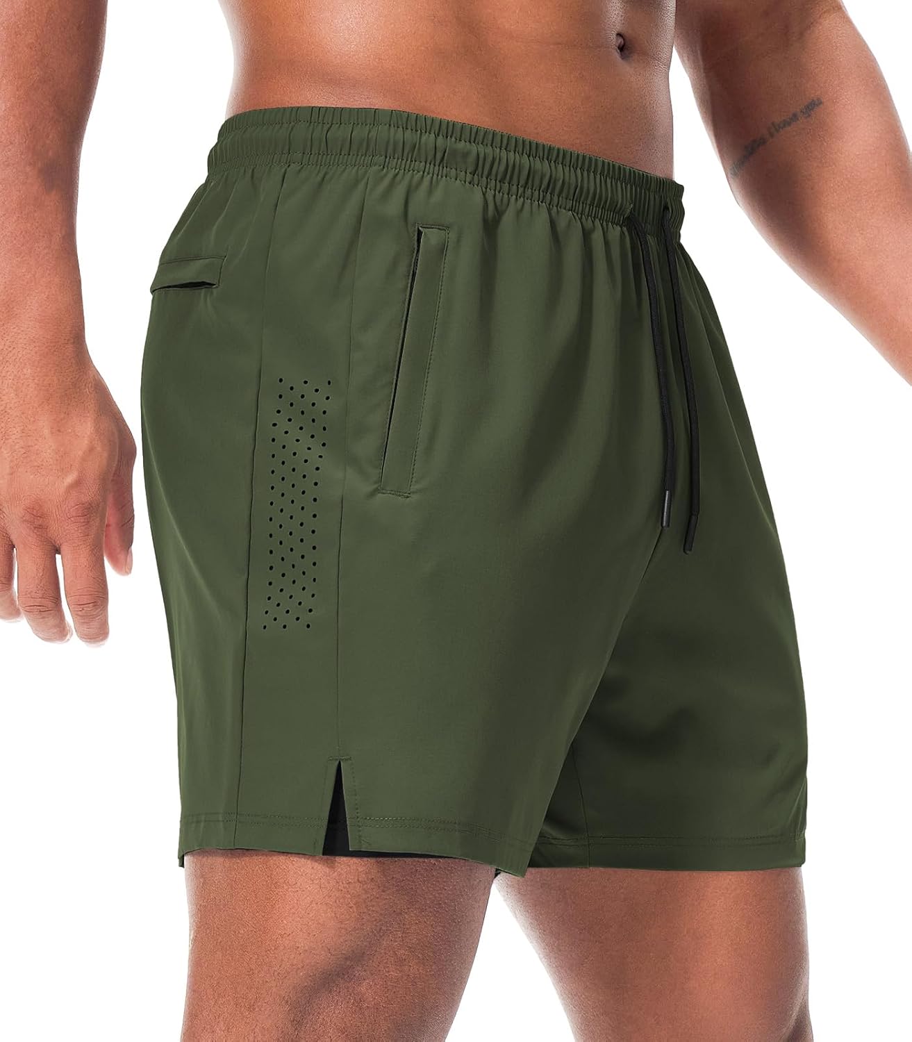 Men’s 2 in 1 Running Shorts with Phone Pocket Quick Dry