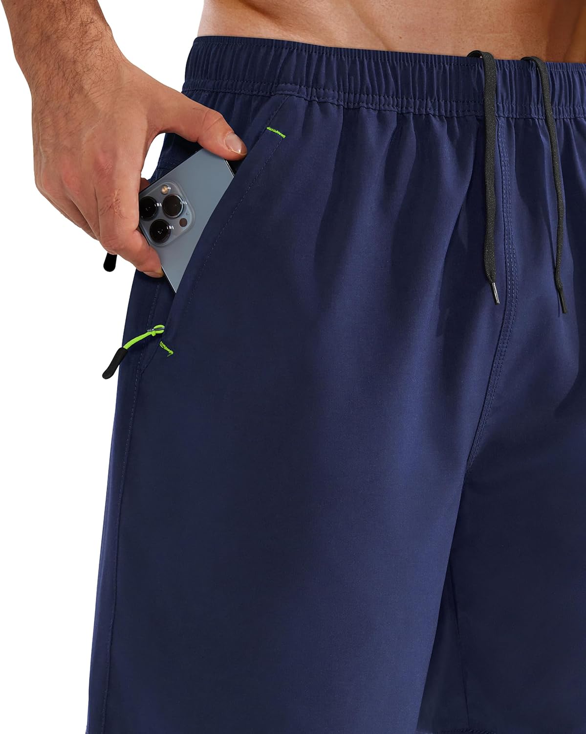 Men’s Running Shorts Quick Dry with Zip Pocket