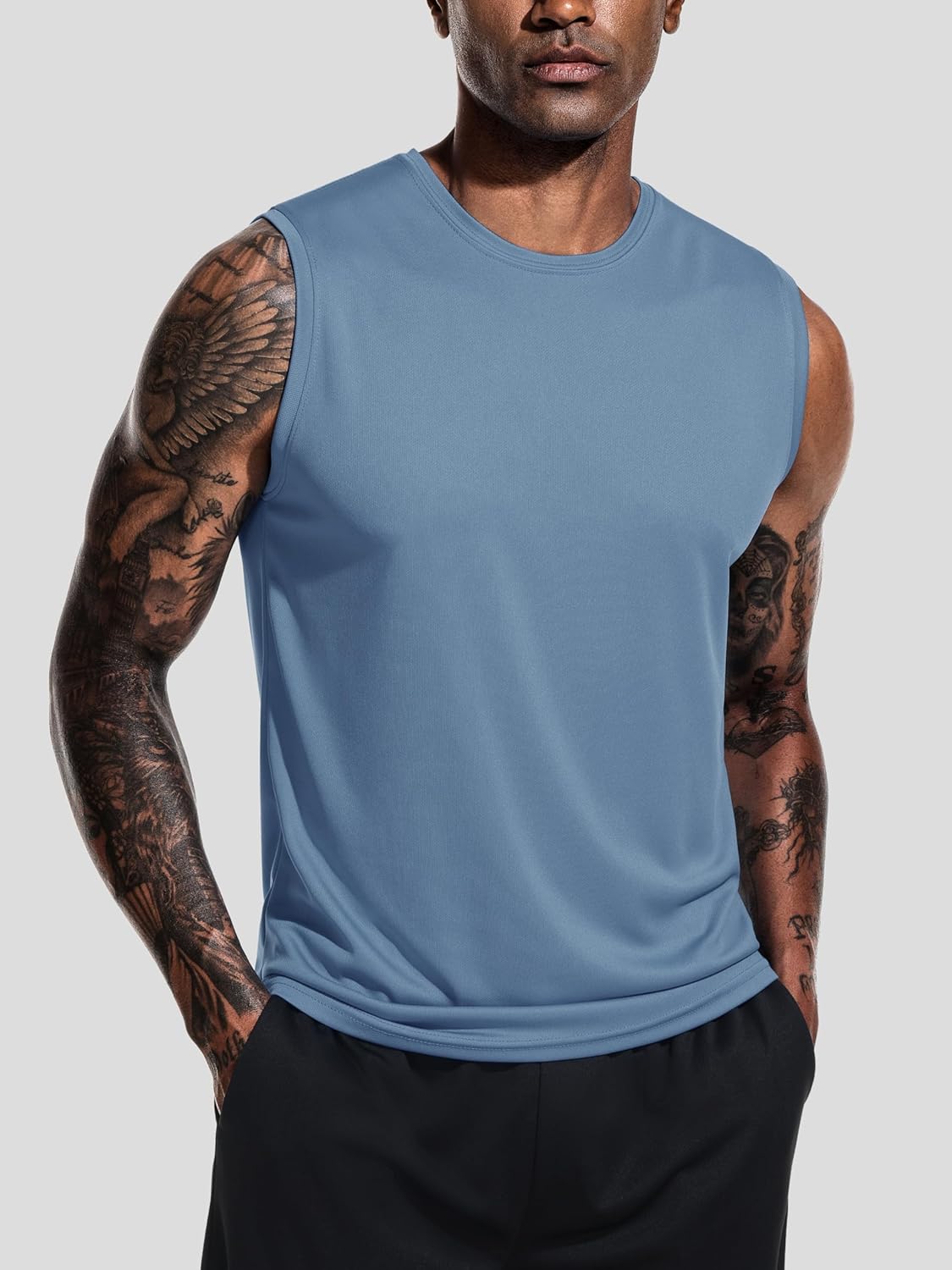 3 Pack Men’s Quick Dry Sleeveless Running Gym Vests