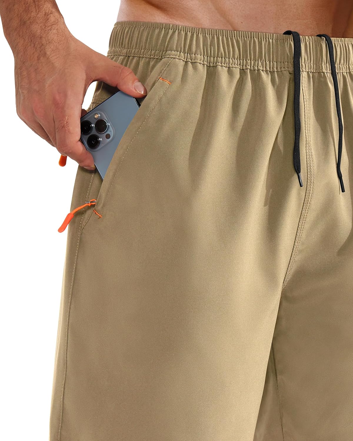 Men’s Running Shorts Quick Dry with Zip Pocket