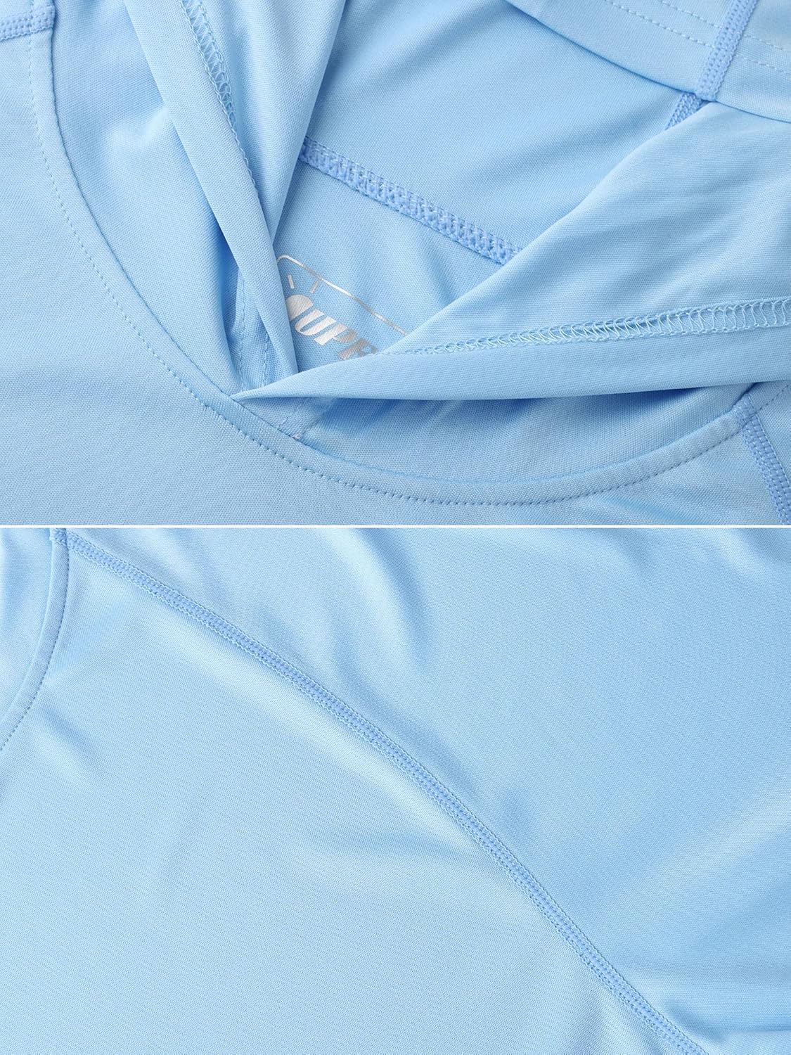 Men’s UPF50+ Long Sleeve Hoodie Lightweight Rash Guard