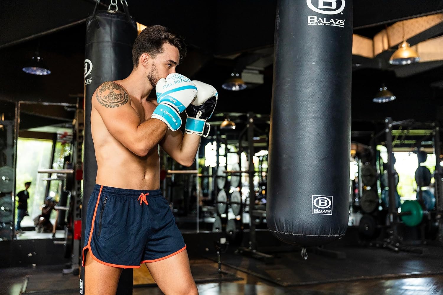 2 Pack Men’s Running Shorts Gym Training with Zip Pockets