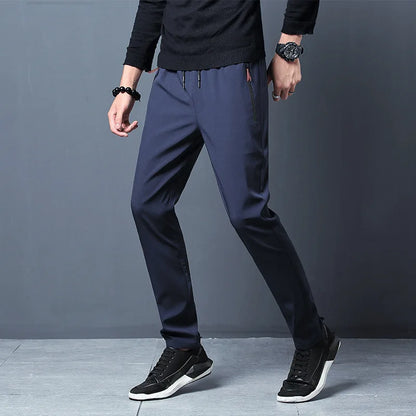 Men's Quick-Dry Running Pants with Zips