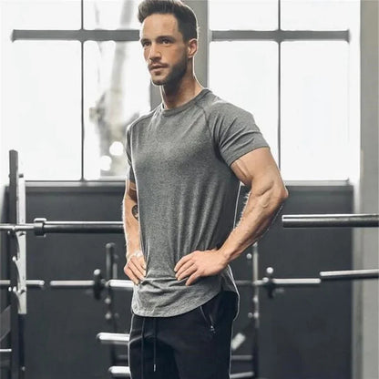 Men's Slim Fit Cotton Training T-Shirt