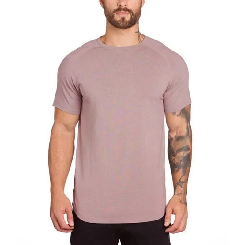 Men's Slim Fit Cotton Training T-Shirt