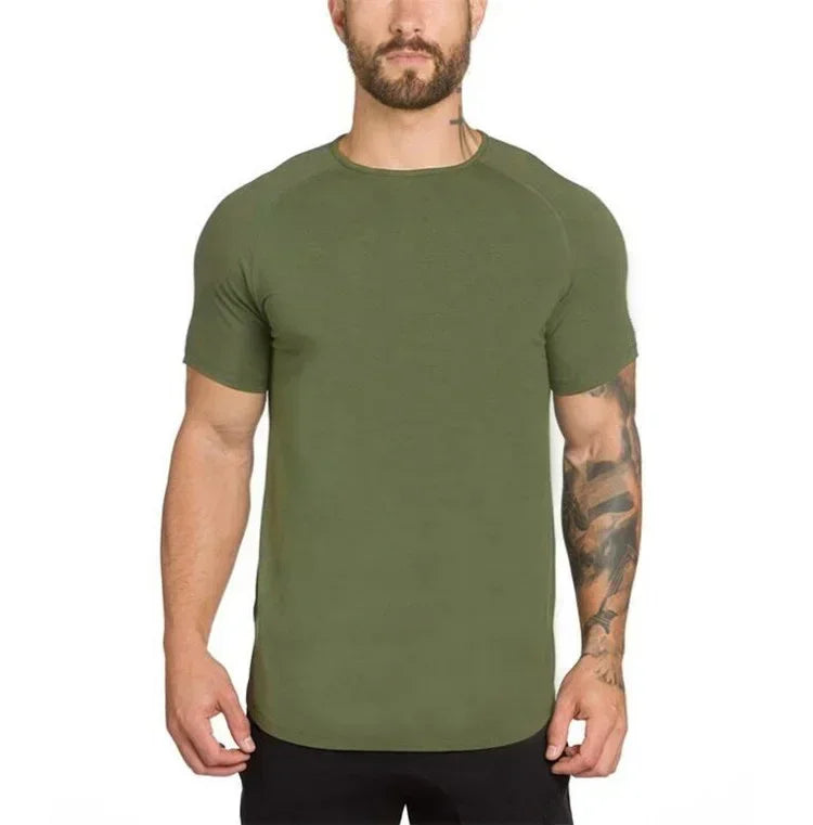 Men's Slim Fit Cotton Training T-Shirt