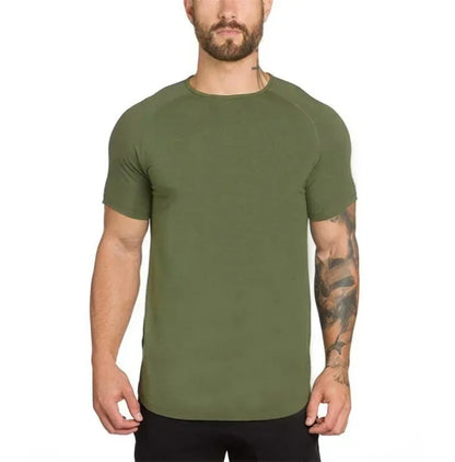 Men's Slim Fit Cotton Training T-Shirt