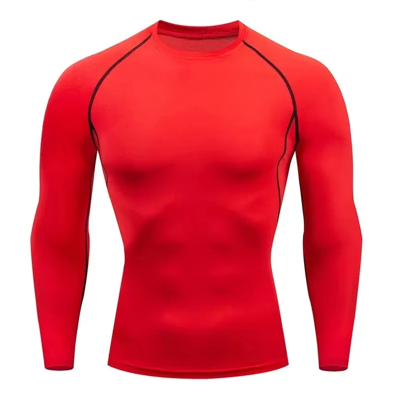 Men's Warm Compression Running Shirt