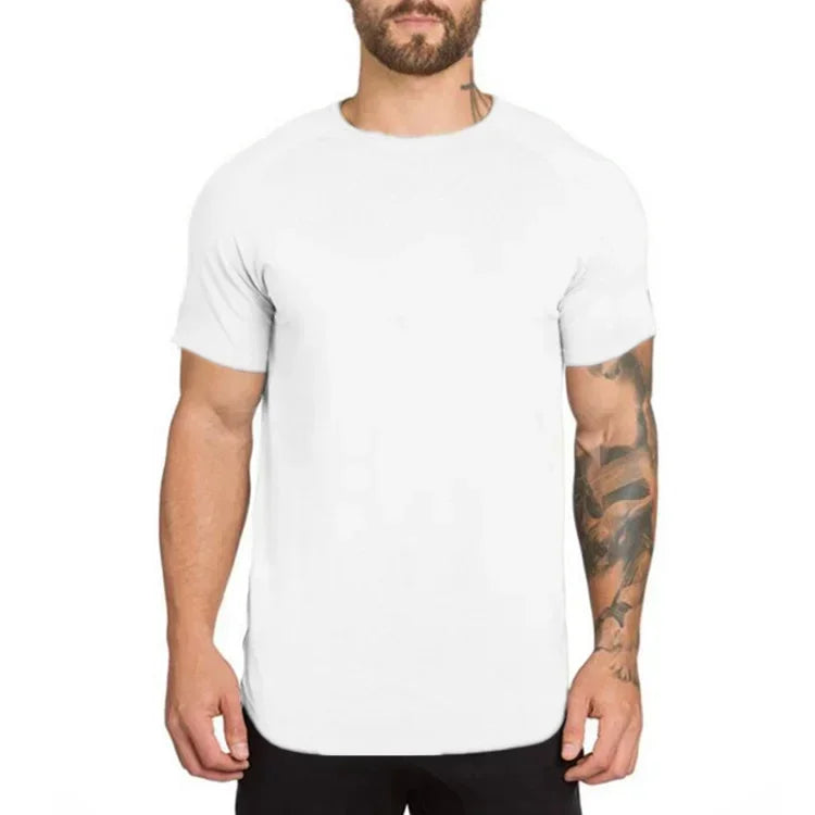 Men's Slim Fit Cotton Training T-Shirt